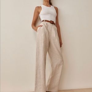 Reformation linen ‘Vesta Pant’ size 8